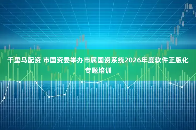 千里马配资 市国资委举办市属国资系统2026年度软件正版化专题培训